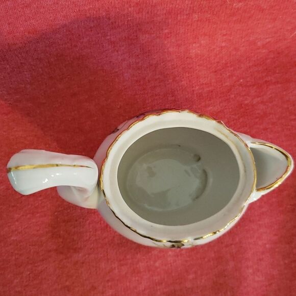 Unique Vintage Floral Design Ucagco China Creamer with Tall Handle - Picture 3 of 11